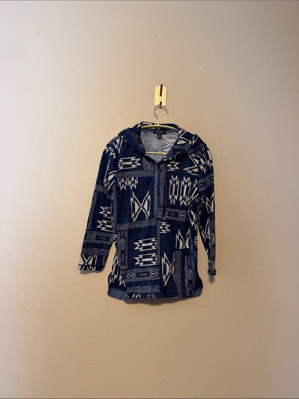 Lauren Ralph Lauren Aztec Design‎ Pullover Hoodie Size Large